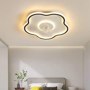 卧COO风扇吸顶灯简约餐厅头风扇灯36摇0度旋转云朵儿童灯房间跨室