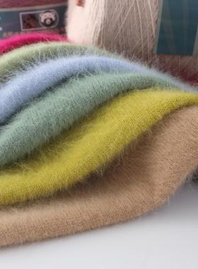 Angola安拉长毛OL800水貂绒纱1线00哥g筒纱中粗手编线外贸0出口毛