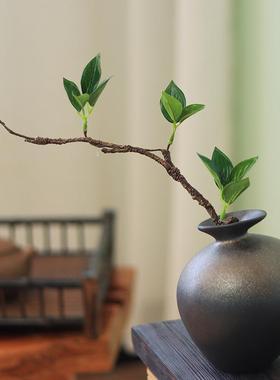 新中式OTN禅酒意花器陶花台面茶室客厅柜民宿装饰瓶品花器摆件装