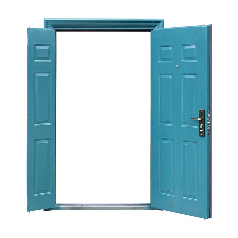 防盗家程进户门学校门子母AWX门双开门出用租房门门工门安全门入