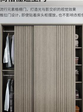 推门柜室家用卧现代简约出拉租房用经济型XYS-YG00移门小户型实木