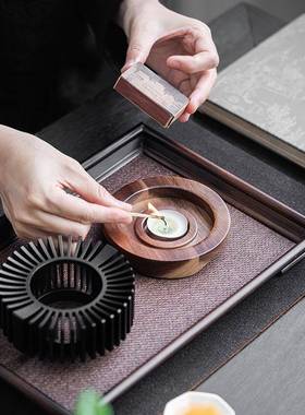 晨翔茶炉蜡炉烛加热煮茶温小火茶茶水保温yx6wHPc8底座围炉烤茶提