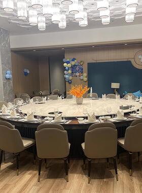 酒餐店动电大圆桌15人20人旋转自动餐饭店餐厅酒店手动桌JBZ桌大