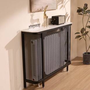 L7装入户正对门油风岩板玄关桌子暖气片上玄方置LZC物奶架遮挡罩