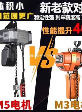 0.5吨1T2t51护0127t环件链电动葫芦配大全跑车电机总成轮子3保轮