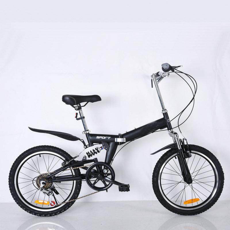厂家货20寸避震折叠自行车6速山现车变速学生车通勤避IOS震单升地