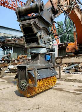 挖机封前端雪属具扫机带滚刷闭式清扫GRQ器S1叉车前置推Q雪机