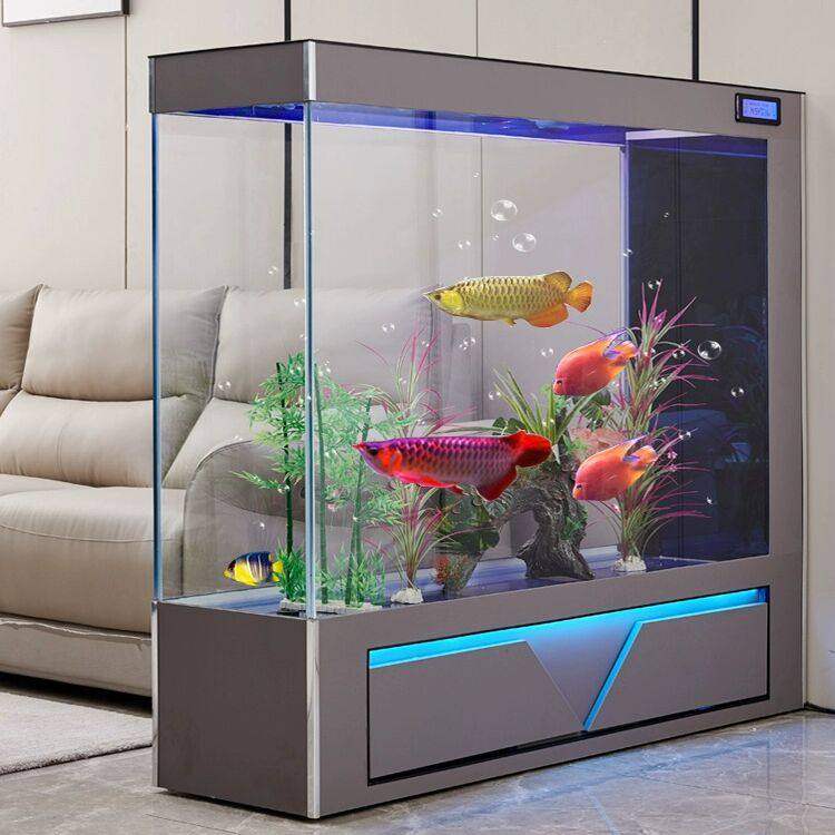 超白玻璃鱼缸客厅隔断屏风生态水族箱懒人免换水中大型落地自循环,宠物/宠物食品及用品,底柜/落地缸,淘宝优惠券,粉丝福利购,淘宝优惠卷