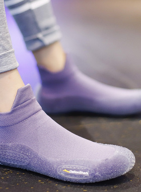 GallonShark室内地板鞋厚软底隔凉健身薄底鞋工作运动休闲轻便鞋
