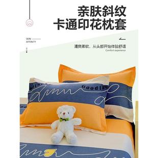2024新款 家用单只防头油男 枕巾枕套48x74cm一对装 枕芯内胆套夏季