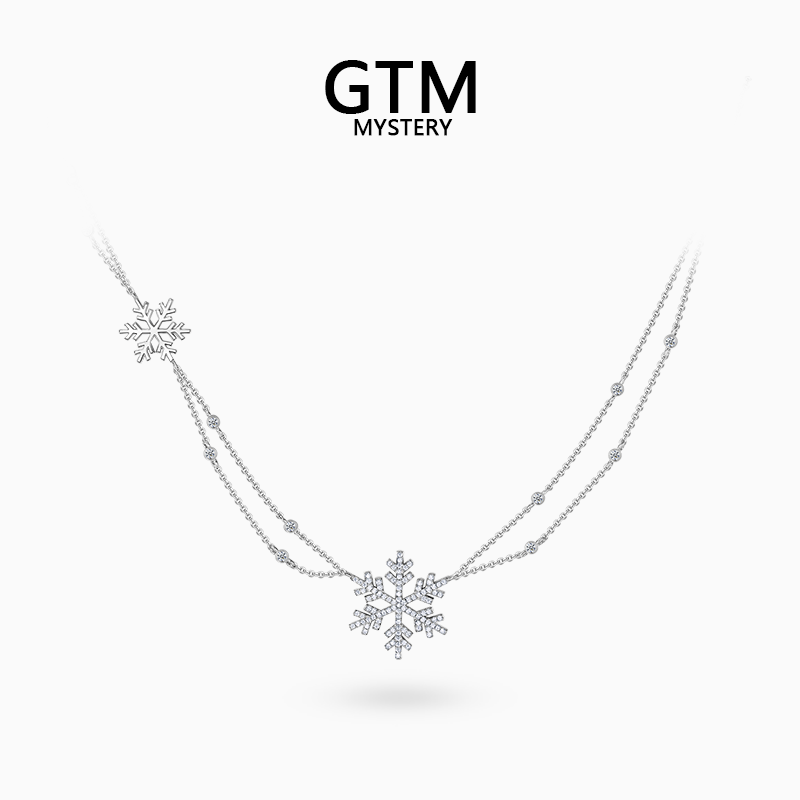 GTM女明星同款法式浪漫项链银饰