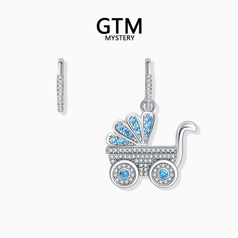 GTM童趣婴儿车耳环高级感纯银耳饰耳钉气质饰品配饰女生日礼物