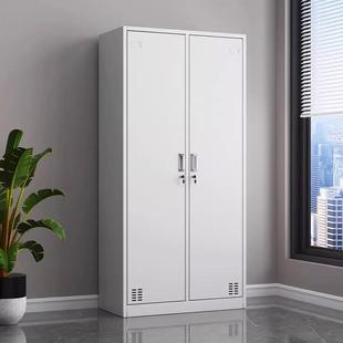 二门不锈钢更衣柜员工储物柜办公室衣柜浴室鞋柜工厂车间用铁皮柜