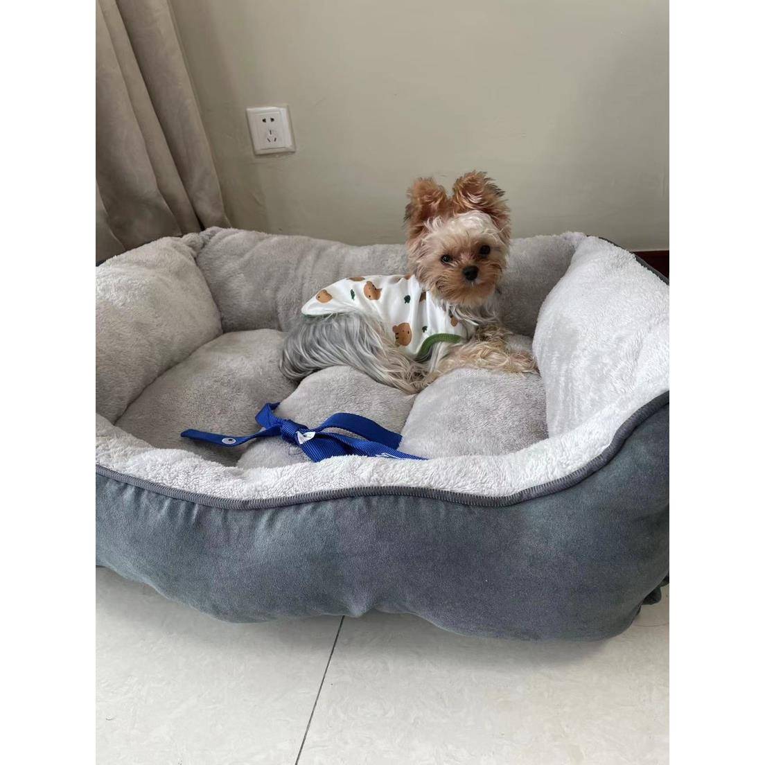 冬季加高加厚款4季中大型狗窝 出口美单高围栏窝垫