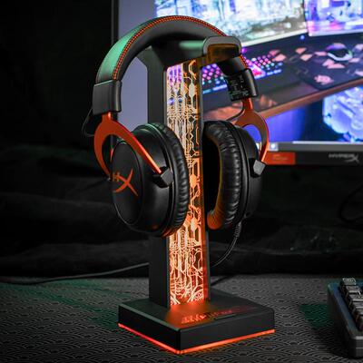 PIIFOX耳机支架RGB游戏头戴式耳机发光集成USBHUB拓展坞幻彩