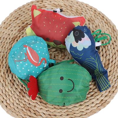 折叠环保购物草莓袋卡通超市便携买菜包收纳袋跨境temu希音货源