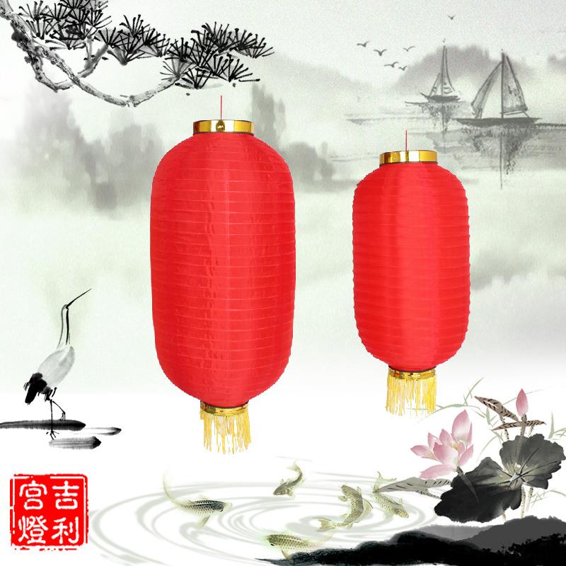 韩式折叠大红冬瓜灯笼春节中秋节日舞蹈灯笼广告灯笼制作喜庆