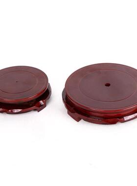 杨铜记 圆形实木底座大小号360度旋转工艺品摆件木质底座