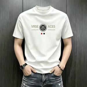 晟华优选夏季新款男士短袖T恤纯棉圆领印花半袖休闲百搭潮流体恤