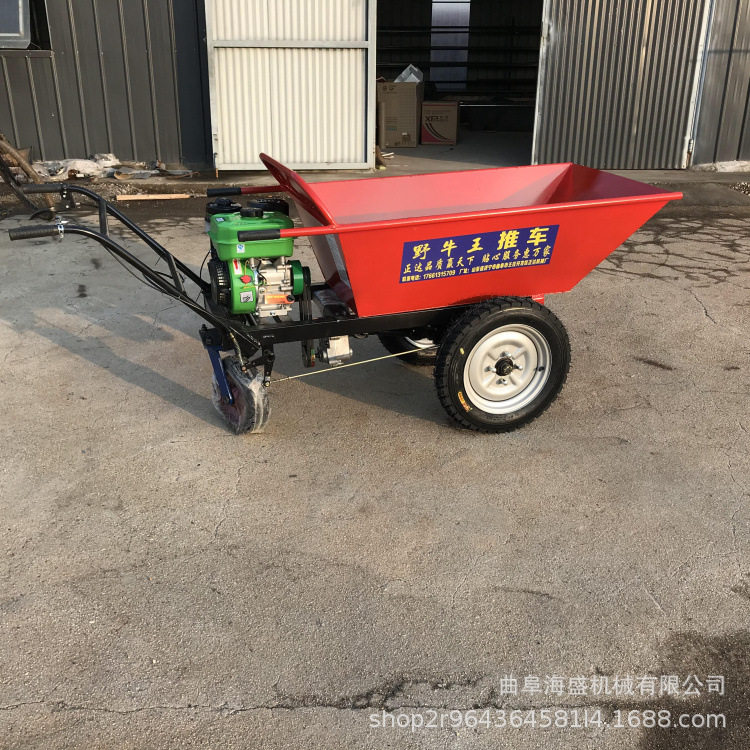 矿山型轮汽油手推车 果园运输小推车 建筑工地农场汽油斗车推车