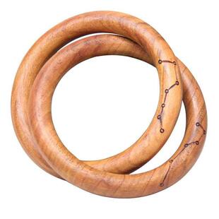 肥城桃木枣木乾坤圈阴阳环阴阳圈一体整木料木雕大号乾坤镯手