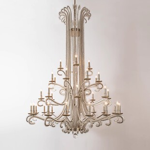 全铜美式乡村别墅大客厅吊灯法式复古轻奢loft复式楼梯间水晶吊灯