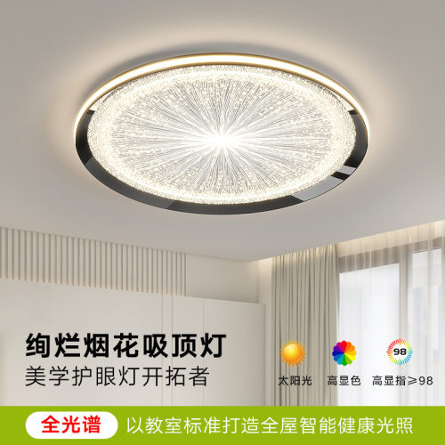 烟花轻奢护眼圆形吸顶灯
