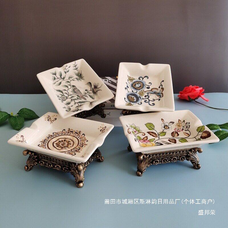 盛邦荣欧式复古陶瓷香皂盒