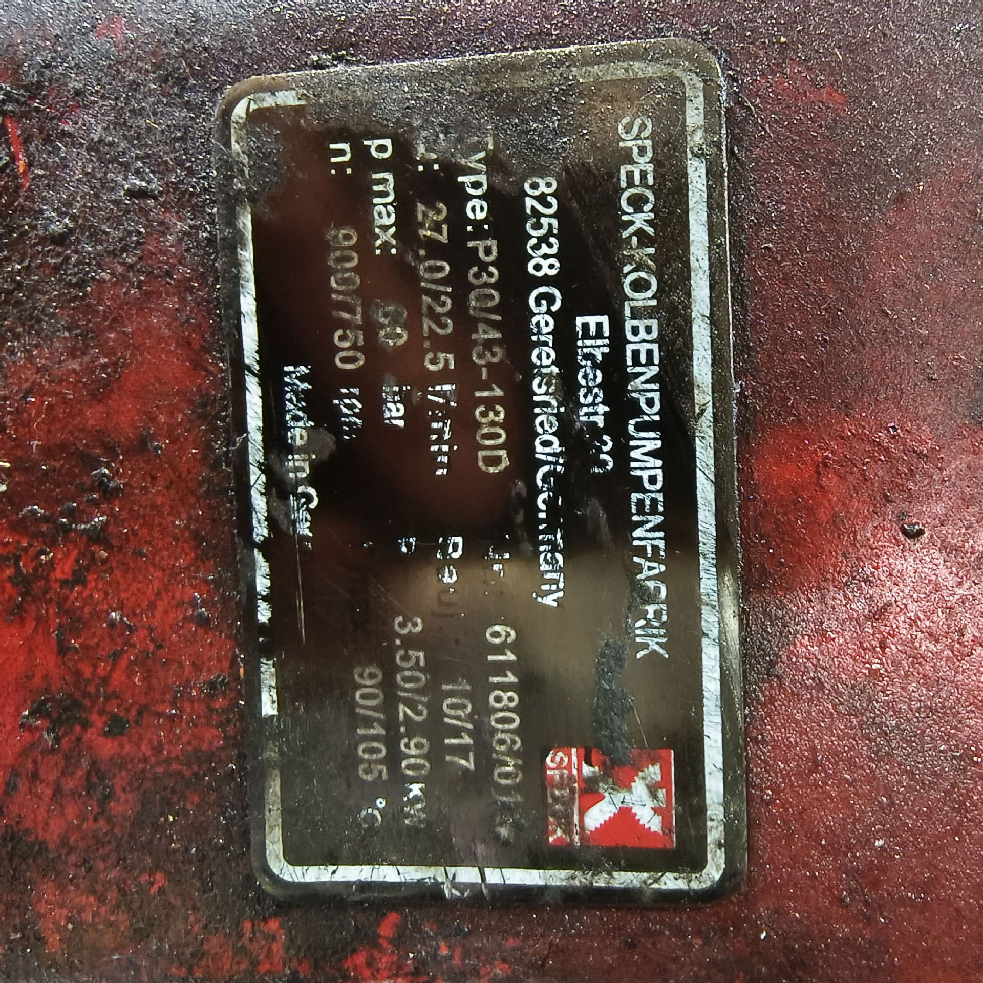 斯贝克热水高压泵P30/43-130D