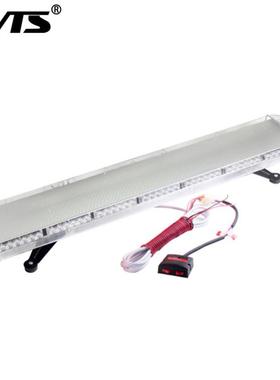 汽车96LED长排车顶警示96W大功率长条爆闪灯12-24V薄吸顶频闪灯