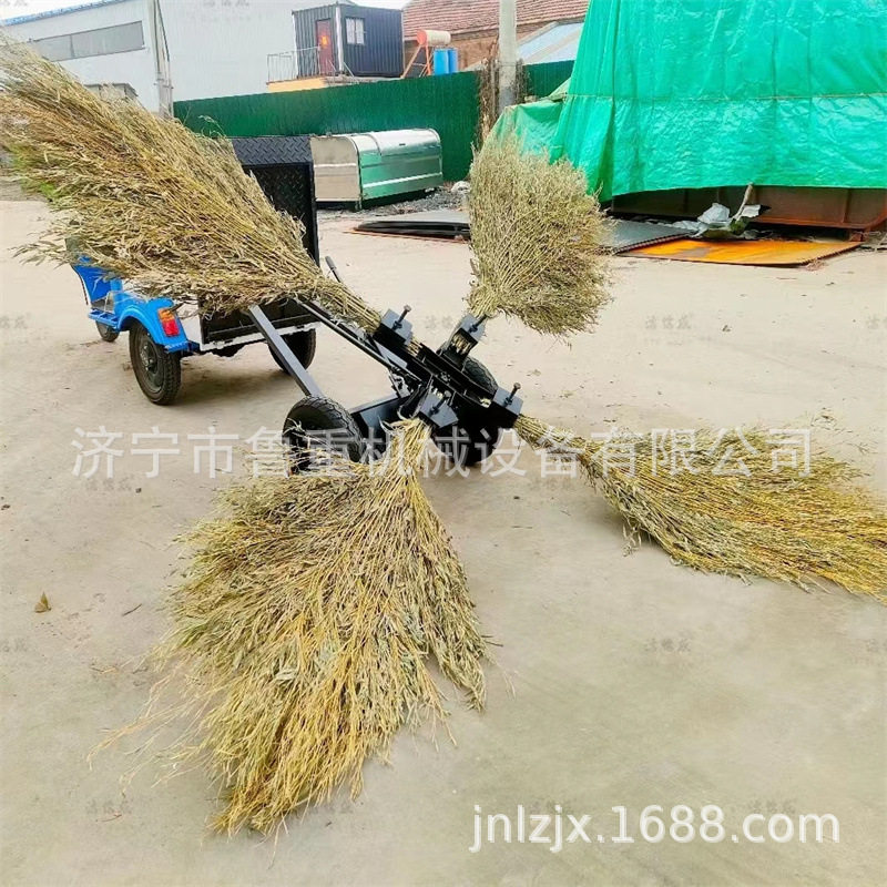 小型4把扫把扫路机 折叠扫把风火轮扫地车 村道清洁清扫车厂家