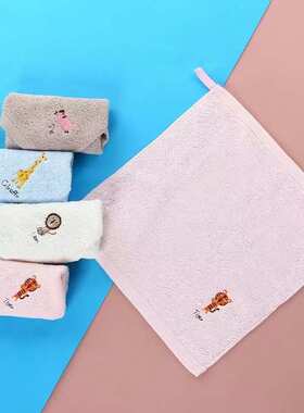 纯棉小毛巾方巾洗脸巾吸水家用幼儿园宝儿童毛巾30x30cm 10条装
