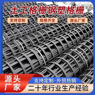 钢塑土工格栅厂家路基加筋加固土工格栅80knGSZ钢塑格栅