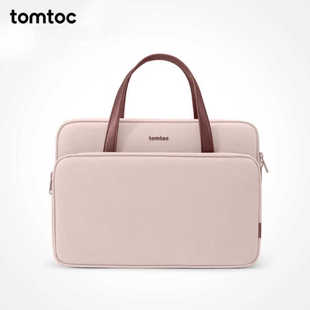 tomtoc电脑包单肩斜挎小众防摔震大容量通勤男款14寸手提士高级感女16寸笔记本