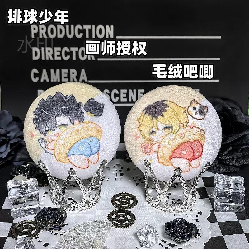 （画师权）排球少年尾铁郎孤爪研磨同人毛绒吧唧周边黑徽章胸授针