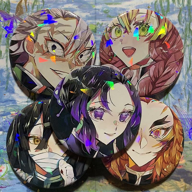 鬼灭之刃 动漫徽章胸章二次元周边吧唧挂件炼狱无一郎蝴蝶忍义勇