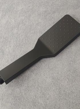 黑色金边方形增压手喷卫生间浴室淋浴花洒淋蓬头洗澡手持喷头通用