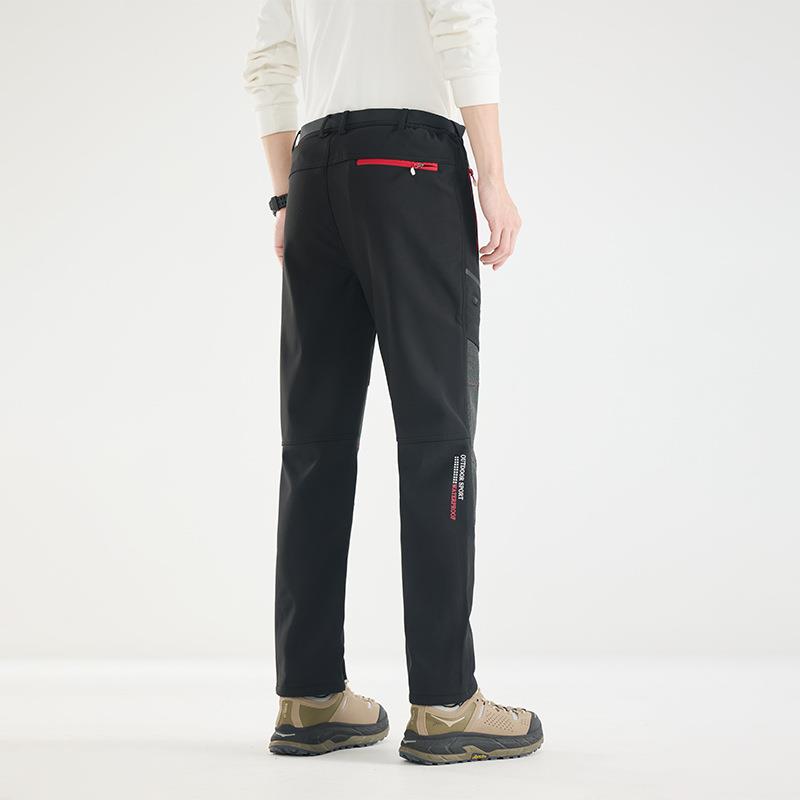 户外冲锋裤男女防水防寒防风加绒内里保暖软壳情侣户外登山滑雪裤