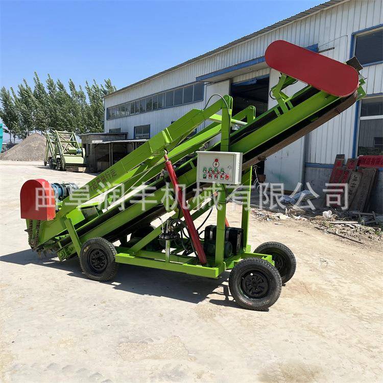 自动化牛场取草机青储抓取牧场扒料机6米养殖场电动铲料车