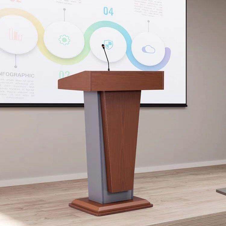 办公演讲台简约发言会议