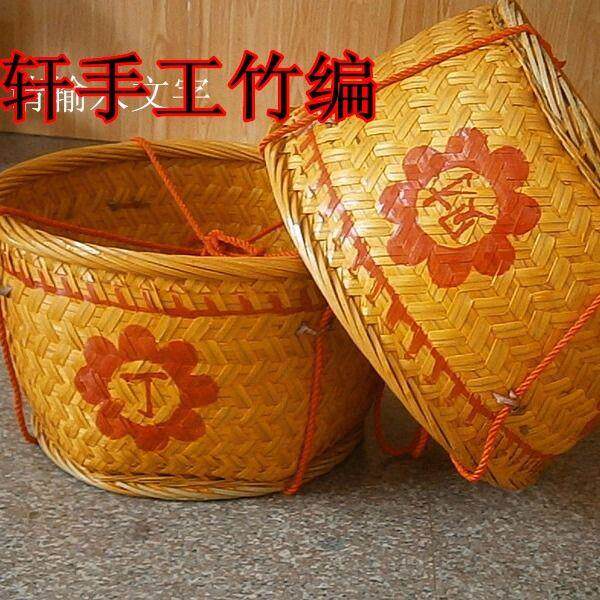 竹制品手工竹编篮收纳篓