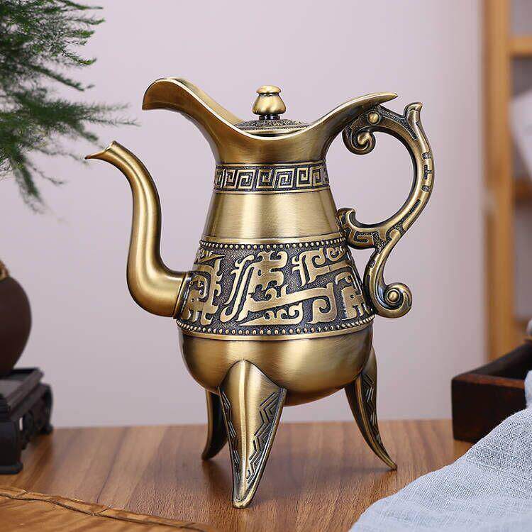 欧式复古白酒壶仿古铜器