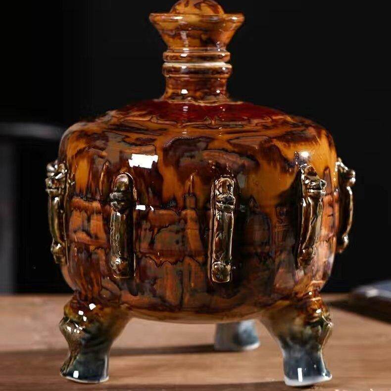 景德镇陶瓷酒瓶窑变泡酒