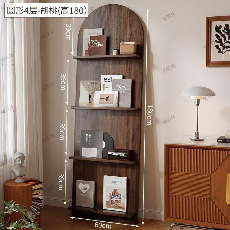 网红ins风中古杂志架落地