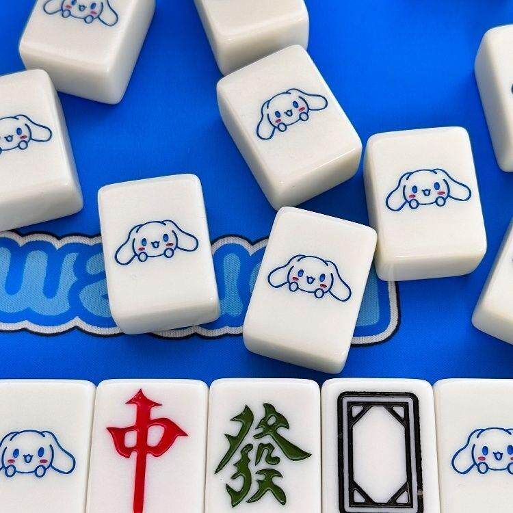 手搓麻将牌家用卡通可爱
