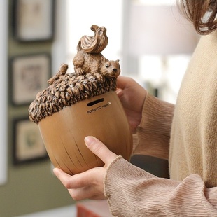 复古存钱罐男孩子ins高颜值保险箱小型学生儿童保险箱客厅新中式