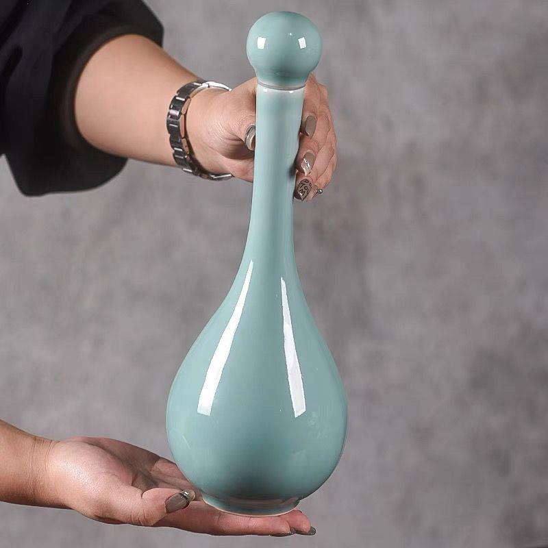 高端龙泉青瓷酒壶优质陶