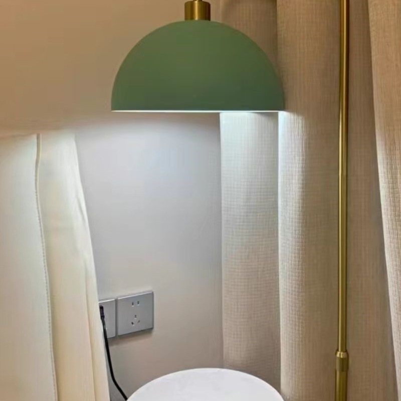 茶几落地灯北欧ins网红客厅沙发旁边卧室床头置物架一体落地台灯