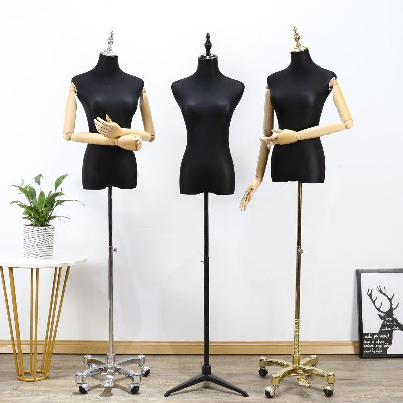 模特道具女黑色服装店婚