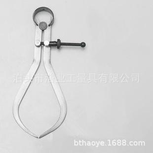 24碳钢扁腿弹簧外卡钳3英寸 卡规 4寸外卡规